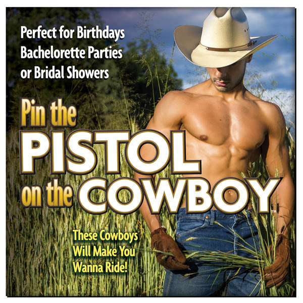 Pin The Pistol On The Cowboy - Hens Party Game Little Genie